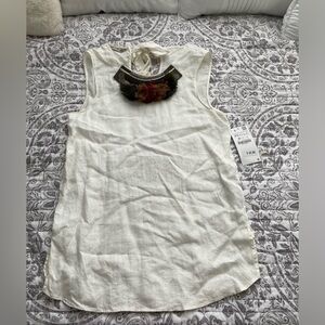 New Zara Basic Linen Top- XS
